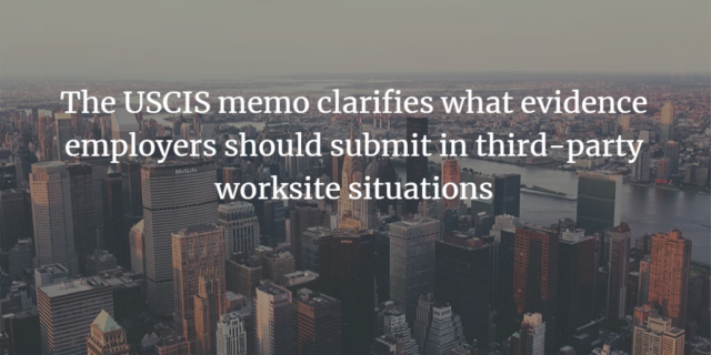 Worksite Parties Effects of the USCIS Policy Memo on Employers Filing H-1B Petitions ...