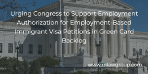 Urging Congress to Support Employment Authorization