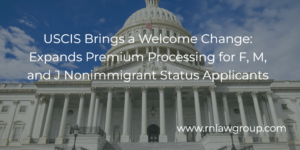 USCIS Brings a Welcome Change: